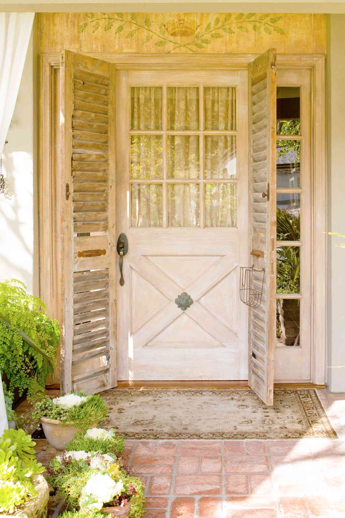 Add antique shutters