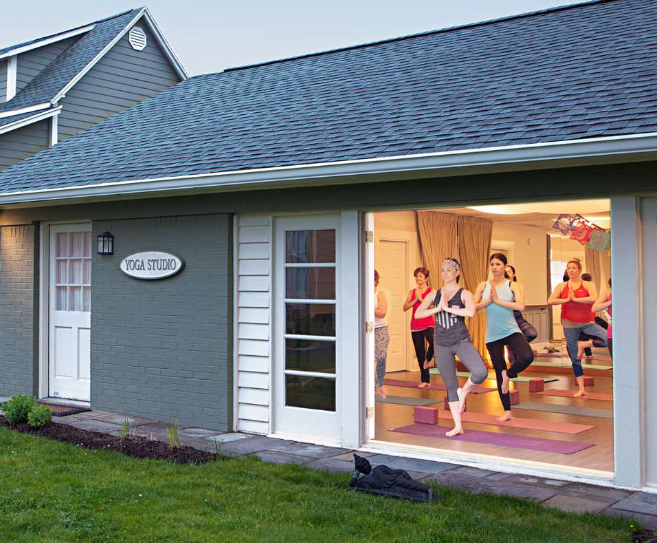 Prairie Guest House yoga studio