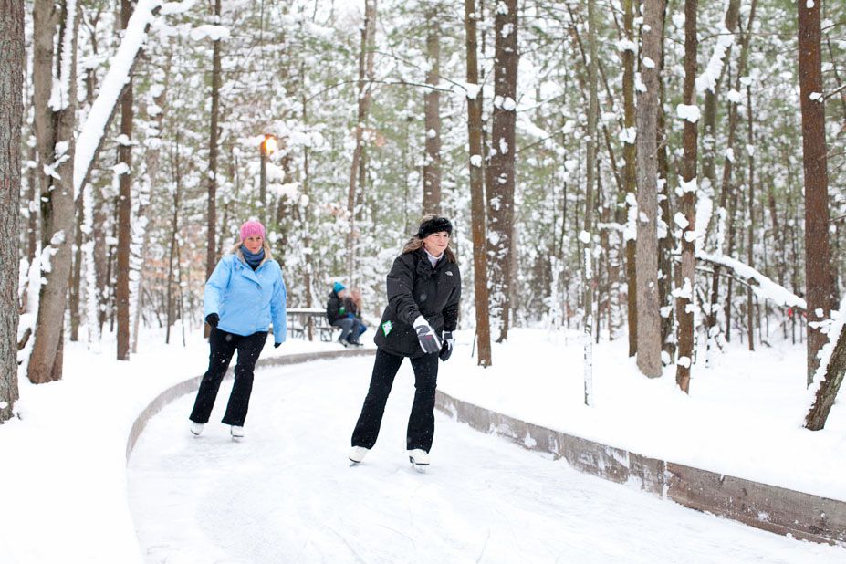 Skating path at Muskegon State Park