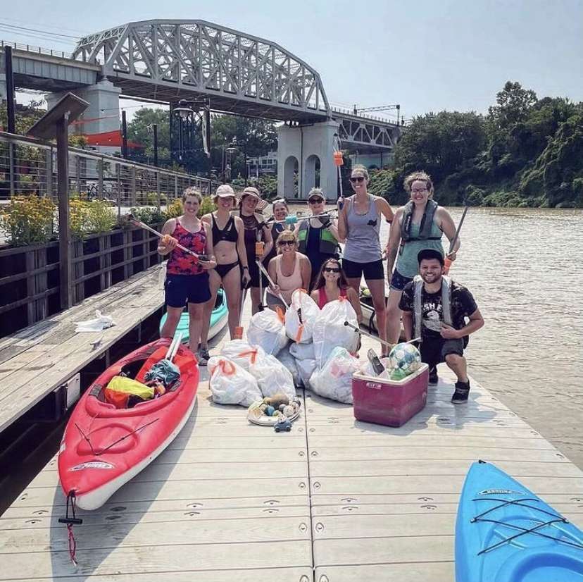 HikerBabes Cleveland and TrashFish cleanup