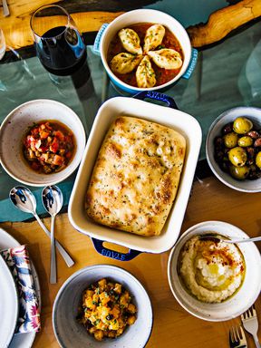 forrest a food studio dinner spread