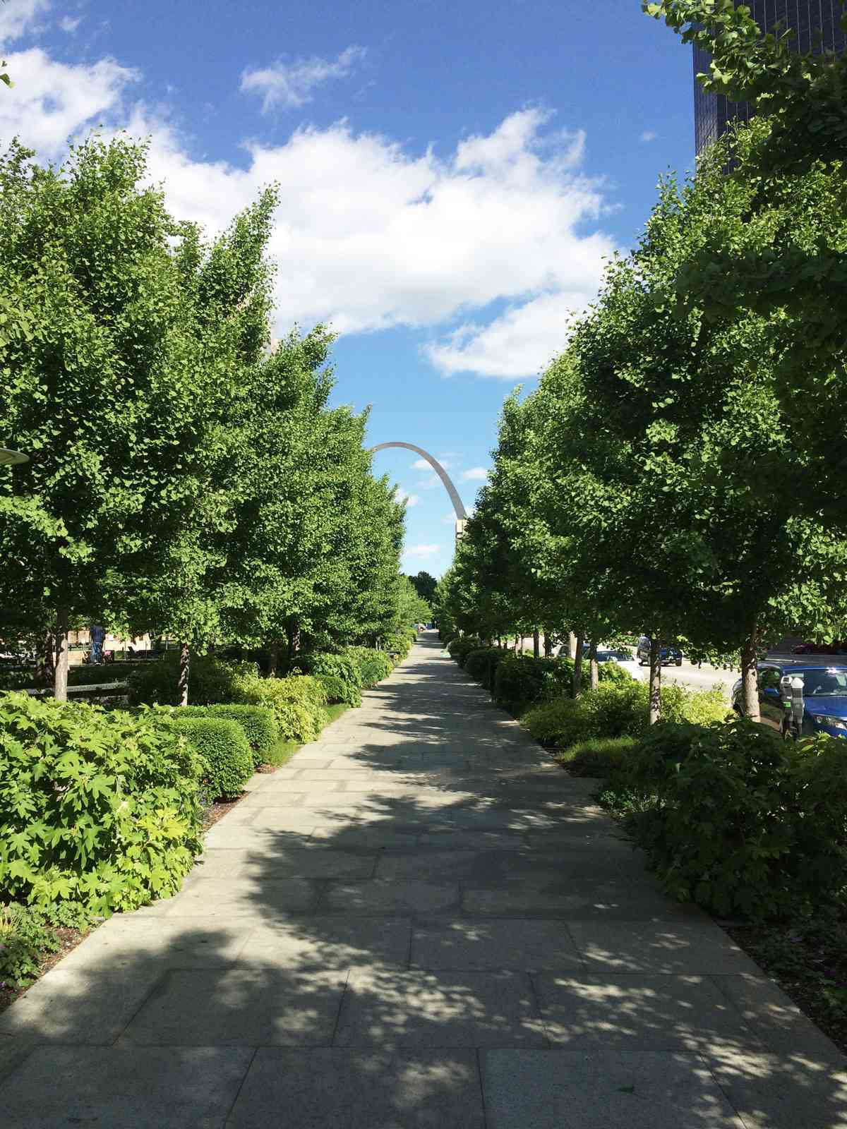 Walking path in Gateway Arch National Park