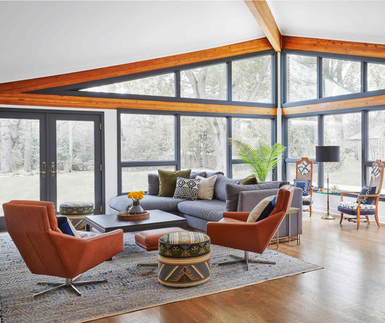 Natural light family room modern remodel