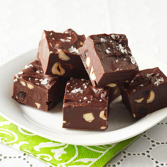 Nutella Cherry Hazelnut Fudge