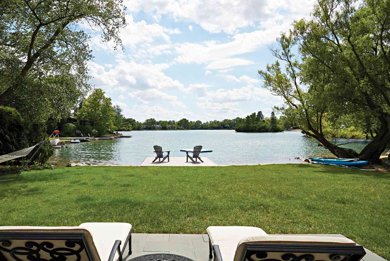 Outdoor patio and dock