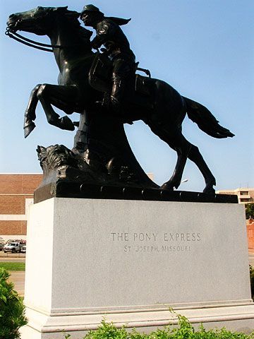 Pony Express Statue