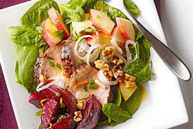 Roasted Pork and Beet Salad