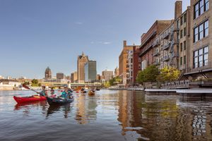 Kayakers in Milwaukee