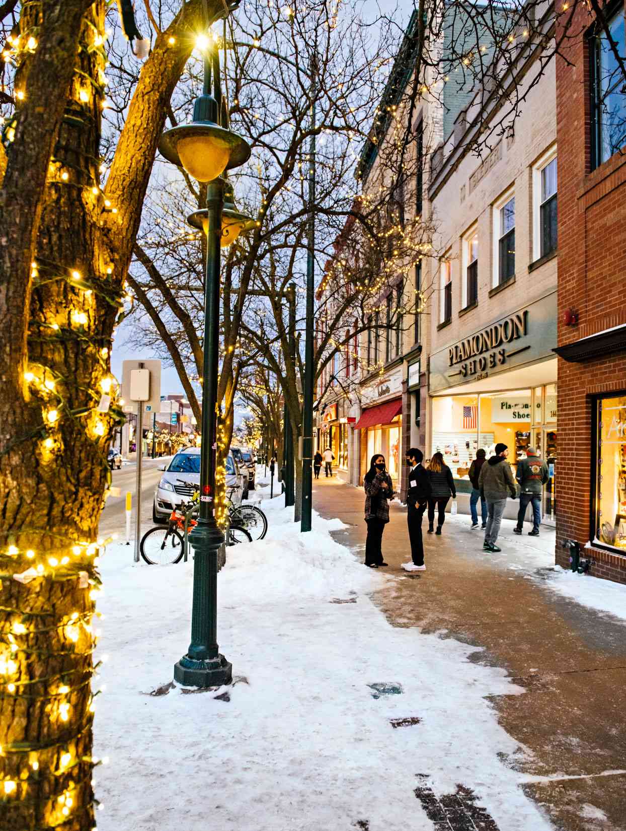 winter cityscape traverse city