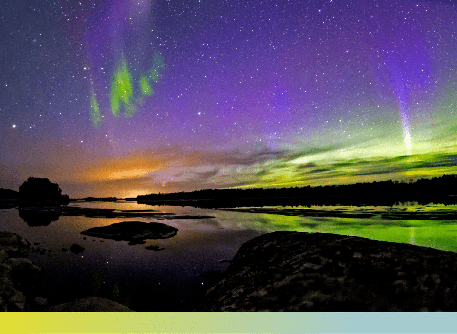 Night sky in Voyageurs National Park